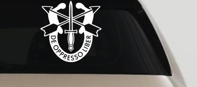 Army Special Forces Crest Military Car or Truck Window Vinyl Decal Sticker