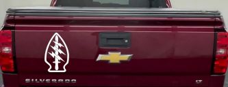 Airborne Ranger Special Forces Military Car or Truck Window Decal Sticker (White)
