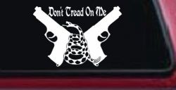 Don't Tread On Me Gadsden Pistols Guns Freedom Military Car or Truck Window Decal Sticker