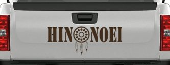 Hinonoei With Dreamcatcher Western Car or Truck Window Vinyl Decal Sticker (Brown)