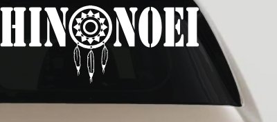 Hinonoei With Dreamcatcher Western Car or Truck Window Vinyl Decal Sticker