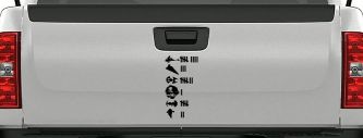 Star Wars Keeping Count Empire Sci Fi Car or Truck Window Decal Sticker (Black)