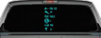 Star Wars Keeping Count Empire Sci Fi Car or Truck Window Decal Sticker (Turquoise)