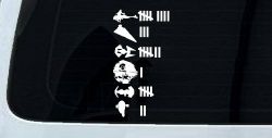 Star Wars Keeping Count Empire Sci Fi Car or Truck Window Decal Sticker