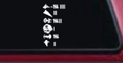 Star Wars Keeping Count Empire Sci Fi Car or Truck Window Decal Sticker