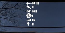 Star Wars Keeping Count Empire Sci Fi Car or Truck Window Decal Sticker