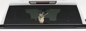 Star Wars Ewok Wicket Sci Fi Car or Truck Window Vinyl Decal Sticker (Desert Sand)