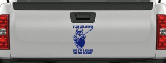 I Look Like An Ewok But I'm Wookie On The Inside Sci Fi Car or Truck Window Vinyl Decal Sticker (Navy)