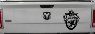 Ravenclaw Crest Sci Fi Car or Truck Window Decal Sticker (Black)