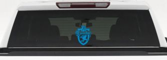 Ravenclaw Crest Sci Fi Car or Truck Window Decal Sticker (Blue)