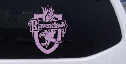 Ravenclaw Crest Sci Fi Car or Truck Window Decal Sticker (Lilac)