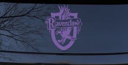 Ravenclaw Crest Sci Fi Car or Truck Window Decal Sticker (Purple)