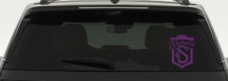 Slytherin Crest Sci Fi Car or Truck Window Decal Sticker (Violet)