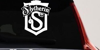 Slytherin Crest Sci Fi Car or Truck Window Vinyl Decal Sticker