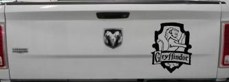 Gryffindor Crest Sci Fi Car or Truck Window Decal Sticker (Black)