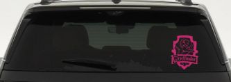 Gryffindor Crest Sci Fi Car or Truck Window Decal Sticker (Hot Pink)