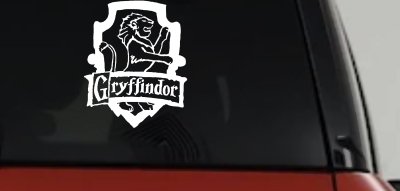 Gryffindor Crest Sci Fi Car or Truck Window Vinyl Decal Sticker