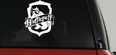 Hufflepuff Crest Sci Fi Car or Truck Window Vinyl Decal Sticker