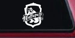 Hufflepuff Crest Sci Fi Car or Truck Window Decal Sticker
