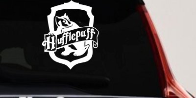 Hufflepuff Crest Sci Fi Car or Truck Window Vinyl Decal Sticker