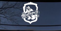 Hufflepuff Crest Sci Fi Car or Truck Window Decal Sticker