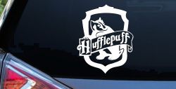 Hufflepuff Crest Sci Fi Car or Truck Window Decal Sticker