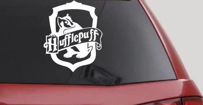 Hufflepuff Crest Sci Fi Car or Truck Window Vinyl Decal Sticker
