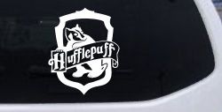 Hufflepuff Crest Sci Fi Car or Truck Window Decal Sticker