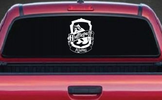 Hufflepuff Alumni Sci Fi Car or Truck Window Decal Sticker