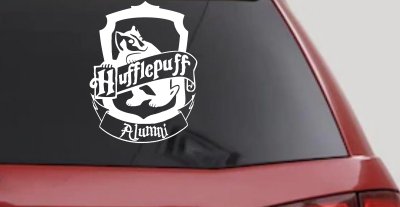 Hufflepuff Alumni Sci Fi Car or Truck Window Vinyl Decal Sticker