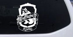 Hufflepuff Alumni Sci Fi Car or Truck Window Decal Sticker