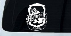 Hufflepuff Alumni Sci Fi Car or Truck Window Decal Sticker