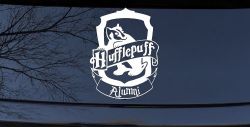 Hufflepuff Alumni Sci Fi Car or Truck Window Decal Sticker