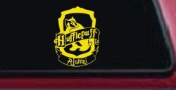 Hufflepuff Alumni Sci Fi Car or Truck Window Vinyl Decal Sticker (Yellow)