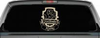 Gryffindor Alumni Sci Fi Car or Truck Window Decal Sticker (Desert Sand)
