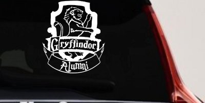 Gryffindor Alumni Sci Fi Car or Truck Window Vinyl Decal Sticker