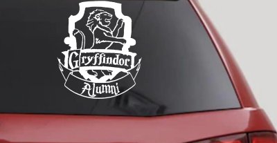 Gryffindor Alumni Sci Fi Car or Truck Window Vinyl Decal Sticker