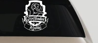 Gryffindor Alumni Sci Fi Car or Truck Window Vinyl Decal Sticker