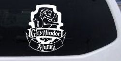 Gryffindor Alumni Sci Fi Car or Truck Window Decal Sticker