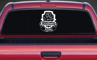 Gryffindor Alumni Sci Fi Car or Truck Window Decal Sticker