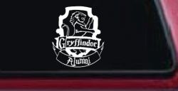 Gryffindor Alumni Sci Fi Car or Truck Window Decal Sticker