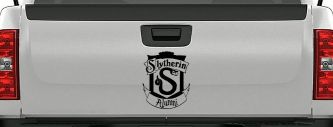 Slytherin Alumni Sci Fi Car or Truck Window Vinyl Decal Sticker (Black)