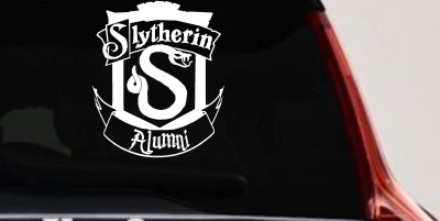 Slytherin Alumni Sci Fi Car or Truck Window Vinyl Decal Sticker