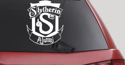 Slytherin Alumni Sci Fi Car or Truck Window Vinyl Decal Sticker