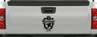 Ravenclaw Alumni Sci Fi Car or Truck Window Decal Sticker (Black)