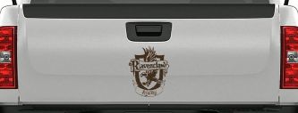 Ravenclaw Alumni Sci Fi Car or Truck Window Decal Sticker (Brown)