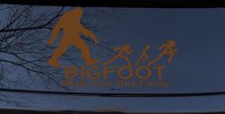 Bigfoot Wants Your Stick Family Funny Car or Truck Window Decal Sticker (Copper)