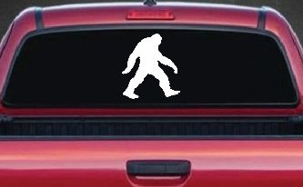 Bigfoot Sasquatch Sci Fi Car or Truck Window Decal Sticker