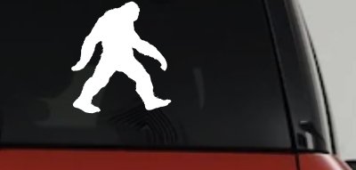 Bigfoot Sasquatch Sci Fi Car or Truck Window Vinyl Decal Sticker
