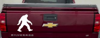 Bigfoot Sasquatch Sci Fi Car or Truck Window Decal Sticker (White)